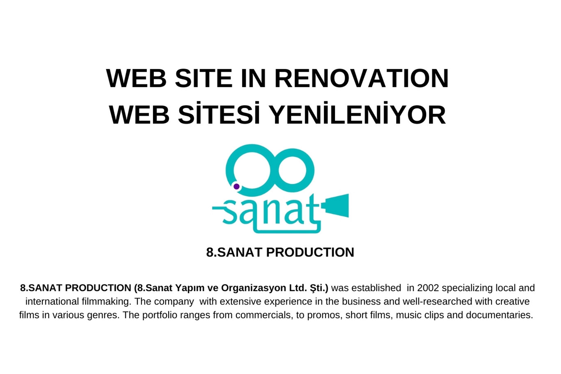 Web Sitesi Yapım Aşamasında